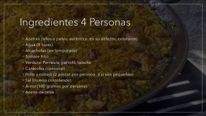 Paella valenciana autentica receta